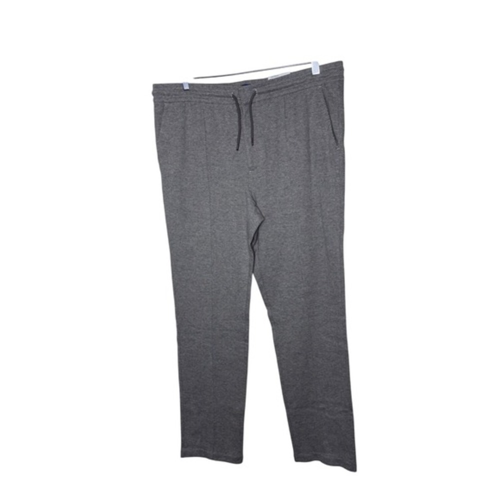 Apt 9 Mens Premier Flex Slim Fit Herringbone Jogger Dress Pants Grey Large ‎ NWT